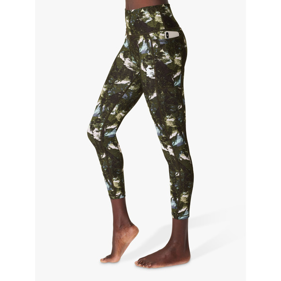 Sweaty Betty Leggings Small Green Floral Super Sculpt High Rise Workout - Picture 16 of 16